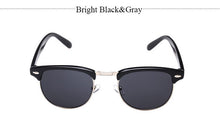 Classic Half Metal Club Sunglasses Men Women Brand Designer Glasses Mirror Sun Glasses