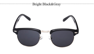 Classic Half Metal Club Sunglasses Men Women Brand Designer Glasses Mirror Sun Glasses