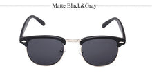 Classic Half Metal Club Sunglasses Men Women Brand Designer Glasses Mirror Sun Glasses