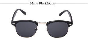 Classic Half Metal Club Sunglasses Men Women Brand Designer Glasses Mirror Sun Glasses