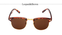 Classic Half Metal Club Sunglasses Men Women Brand Designer Glasses Mirror Sun Glasses