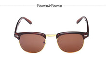 Classic Half Metal Club Sunglasses Men Women Brand Designer Glasses Mirror Sun Glasses