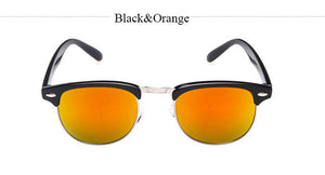 Classic Half Metal Club Sunglasses Men Women Brand Designer Glasses Mirror Sun Glasses