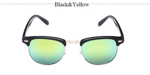 Classic Half Metal Club Sunglasses Men Women Brand Designer Glasses Mirror Sun Glasses