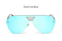 2017 New Shield Sunglasses Men Women Fashion Trend Brand Designer Rimless Alloy Frame Mirror Sun Glasses Aviation For Driving