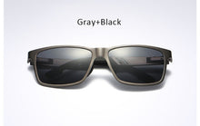 Men's Aluminium Magnesium Polarized Driving Sunglasses Men Square Mirror Sun Glasses For Male