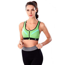 Professional Shockproof Zipper Sports Bra with Superior Quality