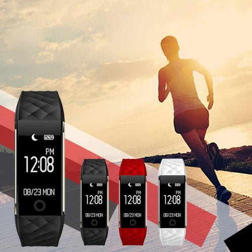 Bluetooth LED Waterproof Smart Wrist Pedometer Bracelet wearable Health Tracker