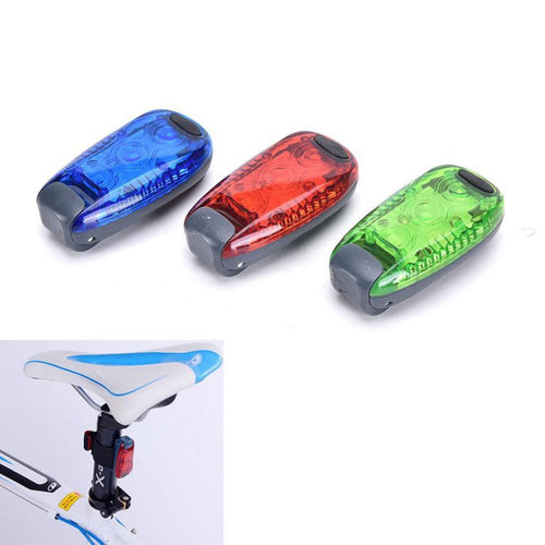 Bicycle 3 LED Light Clip on for Running Bike