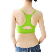 Yoga Tops Women Sport Yoga Bra Fitness Stretch Workout Tank Top Seamless Racer back Padded Running Vest