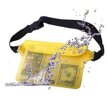 Sports Waterproof Pouch Waist Bag Beach Pouch Yellow Color