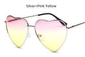 Women Heart Shape Sunglasses Ocean Lenses Sun Glasses For Female