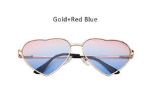 Women Heart Shape Sunglasses Ocean Lenses Sun Glasses For Female