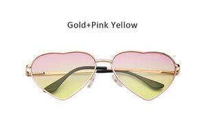 Women Heart Shape Sunglasses Ocean Lenses Sun Glasses For Female