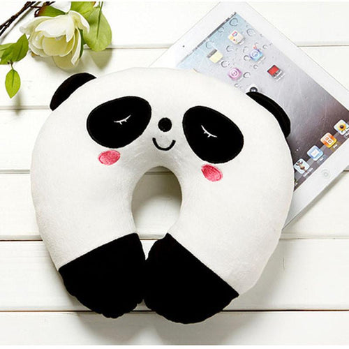 Comfortable Multi-Color Cartoon U Shaped Neck Travel Pillow