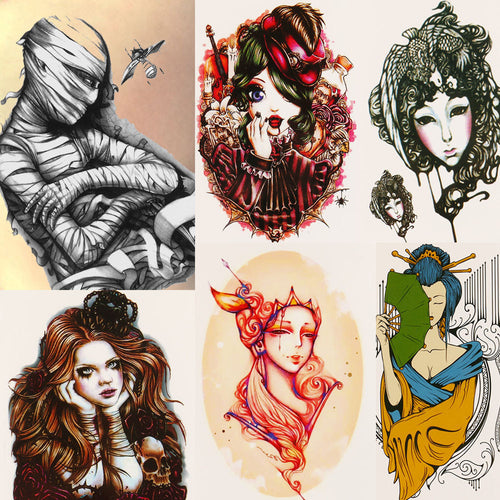 Temporary Tattoos dreamcatcher flash Tattoo stickers body art for women transferable fake tattoo