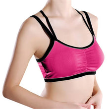 Ladies Sports, Yoga, and Athletic Solid Wrap Chest Strap Vest Tops Bra