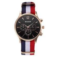 Luxury Fashion Canvas Mens Analog Watch Wrist Watches