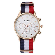 Luxury Fashion Canvas Mens Analog Watch Wrist Watches