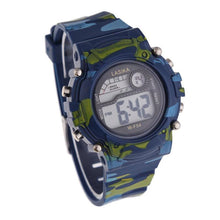 Children Camouflage Swimming Sports Digital Wrist Watch Waterproof