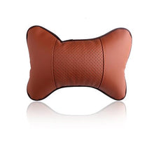 PU Leather Car Neck Pillow Memory Foam Fabric at Affordable Price