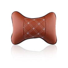 Car Leather Headrest Neck Pillow at Affordable Price