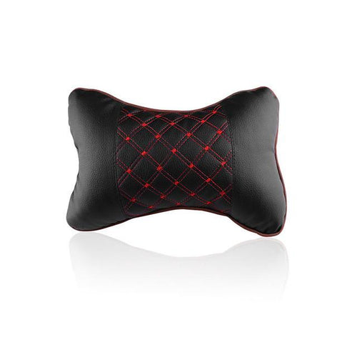 Car Leather Headrest Neck Pillow with High Quality