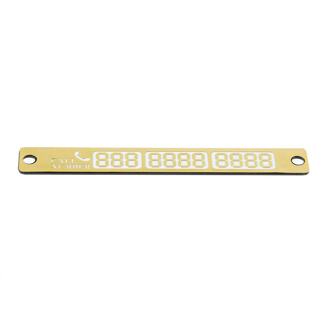Temporary Car Parking Card Luminous Telephone Number Card Notification Sucker Plate Car Styling Phone Number Card
