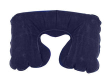 Air Inflatable Pillow U-Shaped Neck Rest for Travel Black Color