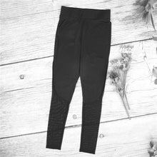 Women Fitness Leggings High Waist Mesh Patchwork Leggings Skinny Push Up Pants