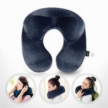 Inflatable U-Shaped Travel Pillow for Airplane with Premium Quality