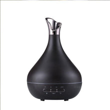 Ultrasonic Air Humidifier with Wood Grain LED Lights for Office or Home