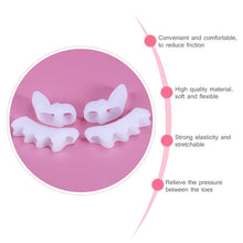 ETEREAUTY Pair of Five-Ring Gel Toe Separators & Pair of Dual-Ring Toe Spacers Toe Stretchers for Bunions Pain Relief Sore Toe Stretcher Gel Toe Protector Spacers Pads