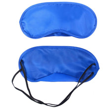Silk Sleep Eye Mask Padded Shade Cover Travel Relax Aid Blue Color