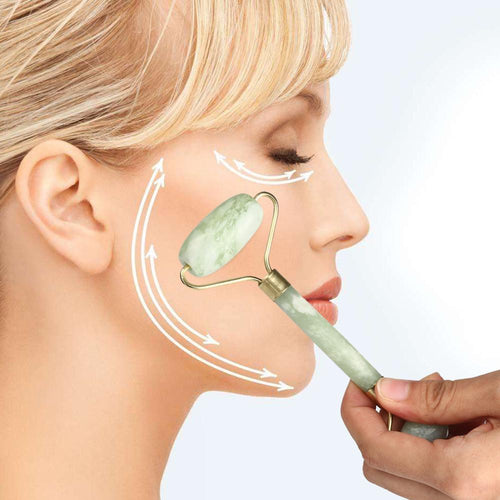 Buy Facial Massage Jade Roller:  Face, Body, Head, and Neck Nature Beauty Device