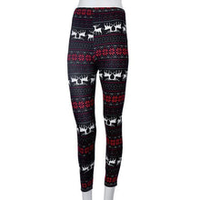 Women Skinny Leggings Stretchy Flower Deer Printed Pencil Tight Pants