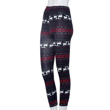 Women Skinny Leggings Stretchy Flower Deer Printed Pencil Tight Pants