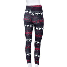 Women Skinny Leggings Stretchy Flower Deer Printed Pencil Tight Pants