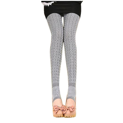 Winter Warm Girl Comfortable Women Cotton Tights Pants Leggings Stirrup Trousers