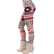 Fashion Women Lady Elasticity Skinny Tribal Printed Stretchy Pants Leggings