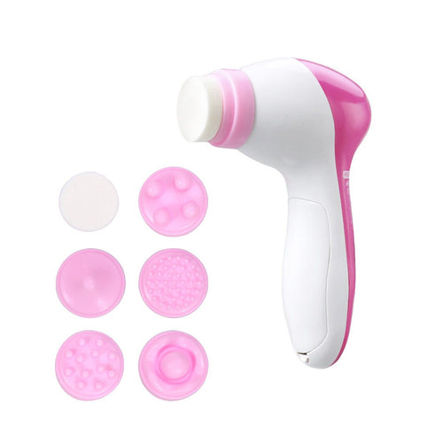 Electric Mini Skin Body Face Facial Brush Cleansing Relief Massager