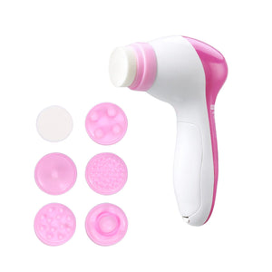 Electric Mini Skin Body Face Facial Brush Cleansing Relief Massager
