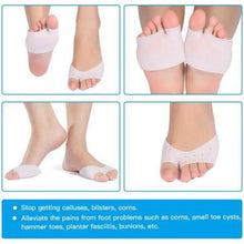 Ball of Foot Cushion Gel Bunion Pads Forefoot Insoles for Metatarsal Support Neuroma Pain Relief