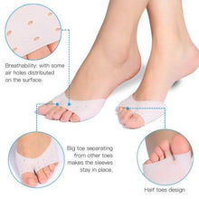 Ball of Foot Cushion Gel Bunion Pads Forefoot Insoles for Metatarsal Support Neuroma Pain Relief
