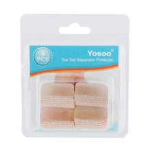 Pack of 4 Hammer Toe Straightener Protector Sleeve Tube with Big Toe Gel Spacers For Overlap Toes in Shoes