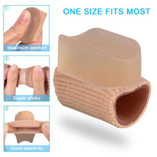 Pack of 4 Hammer Toe Straightener Protector Sleeve Tube with Big Toe Gel Spacers For Overlap Toes in Shoes