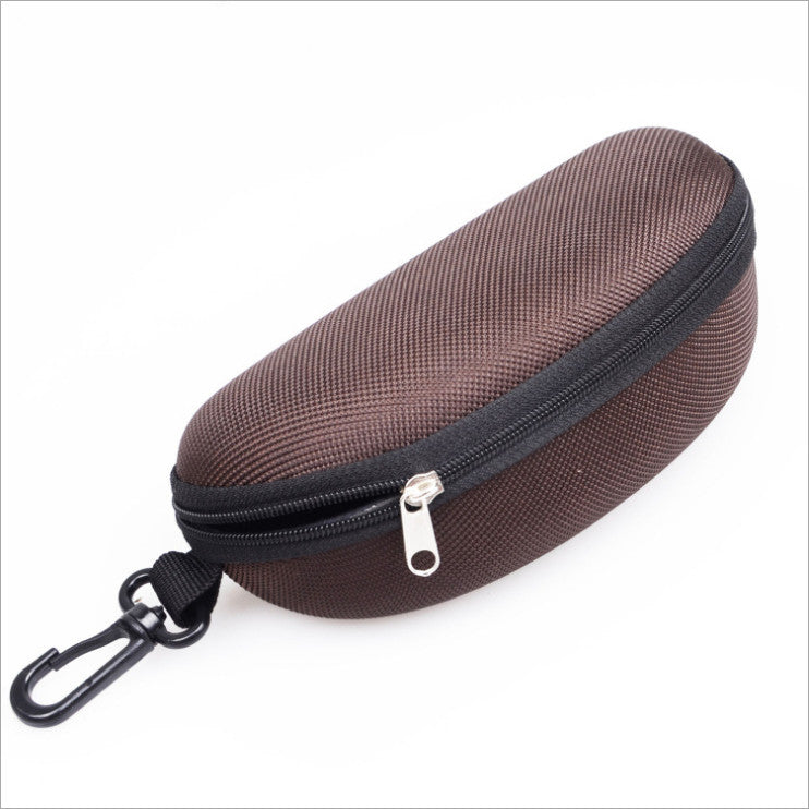 Glasses Case, for Everyday Glasses Standard Size Eyewear, Lightweight, Zipper Closure