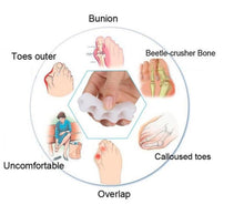 Silicone Foot Care Toe Separate Relieve Pain Toes Overlapping Separation Correctors